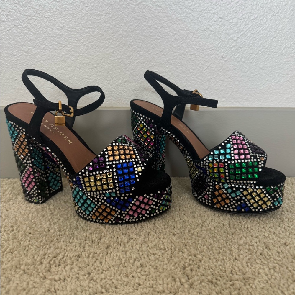 Kurt Geiger London Brixton Platform Multicolor Heel - Picture 6 of 9